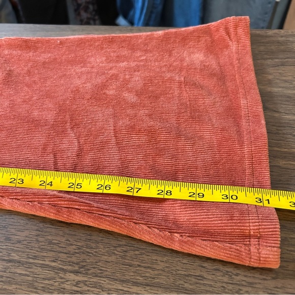 💕 AE corduroy Rust Orange Flared Pants AHH-MAZINGLY SOFT S - Picture 9 of 10
